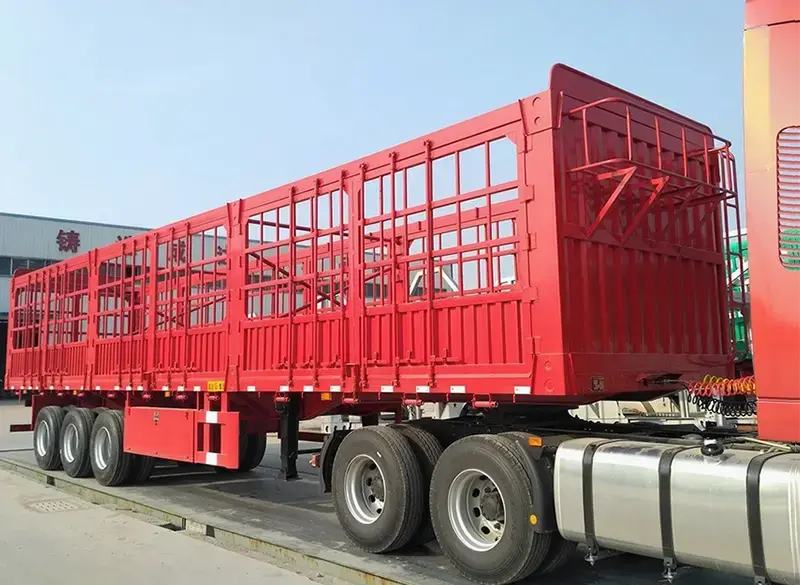 Sinotruk Howo fence cargo semi trailer-3