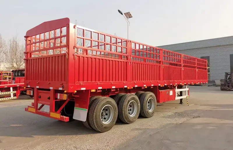 Sinotruk Howo fence cargo semi trailer