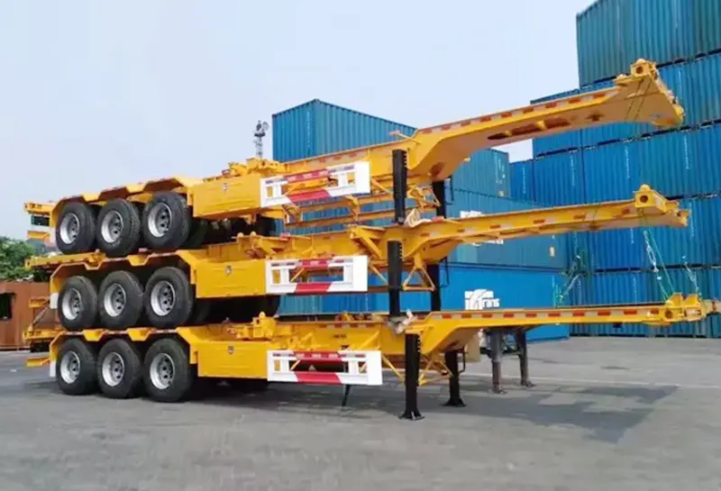 sinotruk howo container chassis trailer-1