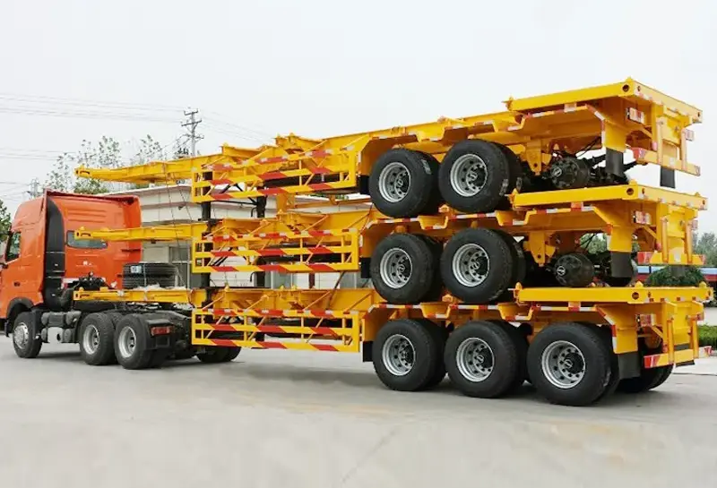 sinotruk howo container chassis trailer-2