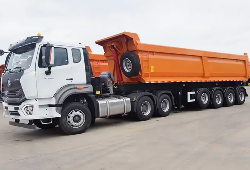 sinotruk howo end dump semi trailer-3