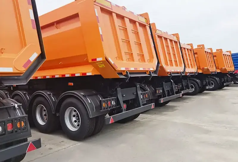 sinotruk howo end dump semi trailer-4