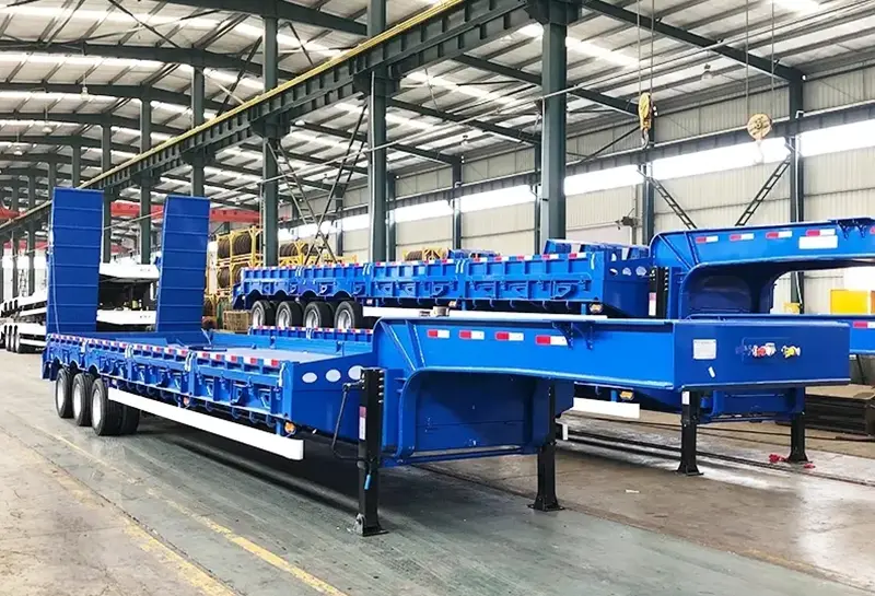 sinotruk howo low bed semi trailer-1