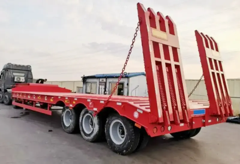 sinotruk howo low bed semi trailer-5