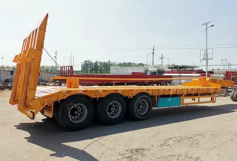 sinotruk howo low bed semi trailer-7