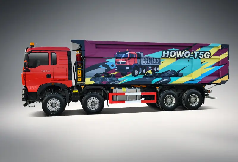 sinotruk howo t5g 8×4 tipper truck for sale in china-1