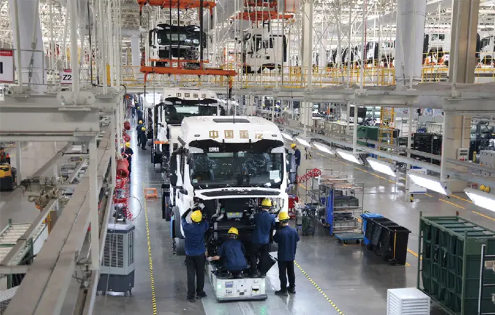 Sinotruk factory production line