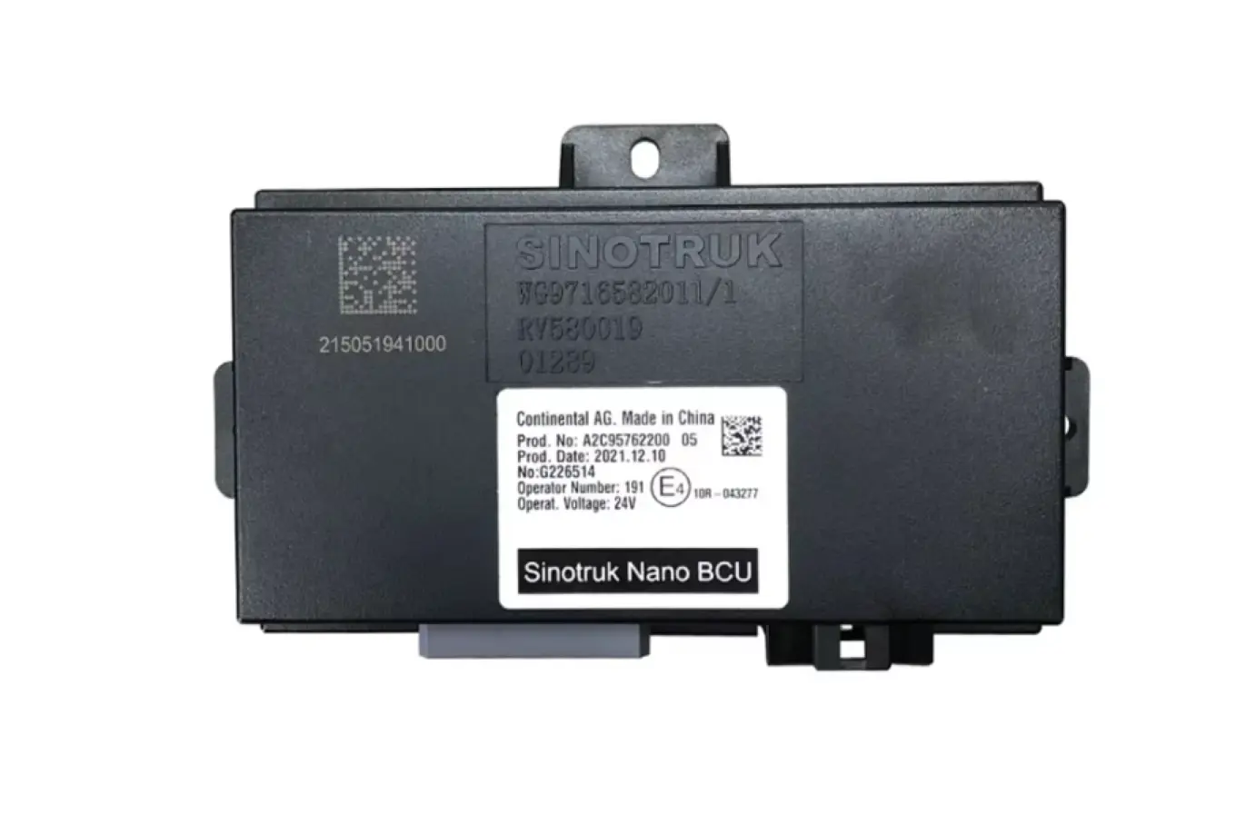 WG9716582011 Nano Bcu Controller Sinotruk Howo Truck Clutch Parts
